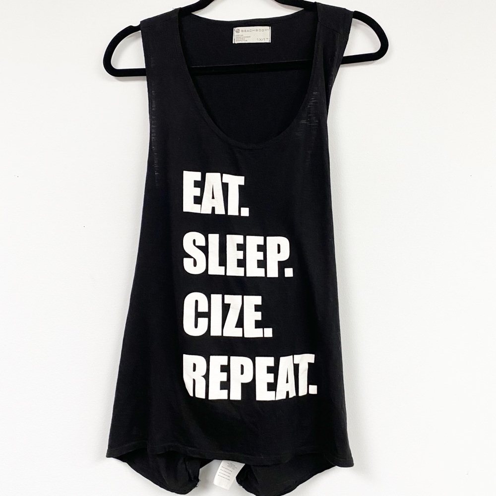 Beachbody Graphic Black Tank